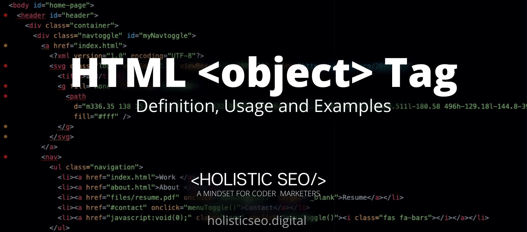 object HTML Tag