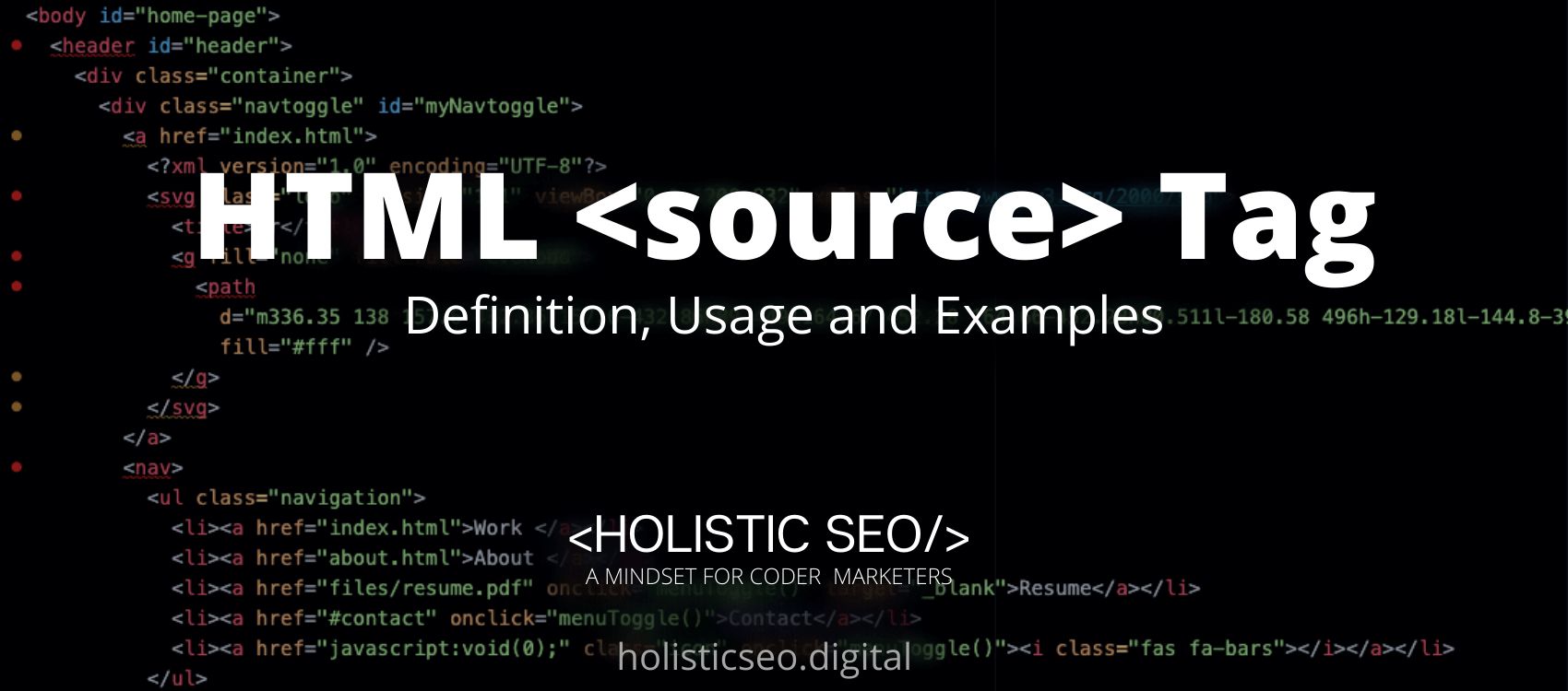 source HTML Tag