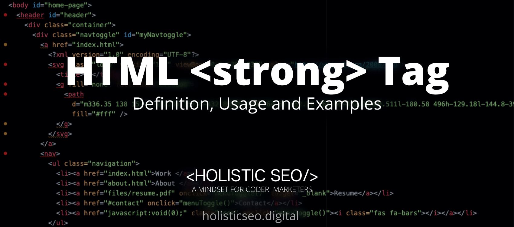 Тег strong в html