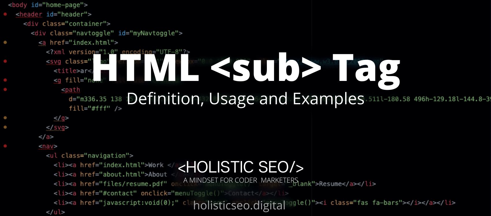 sub HTML Tag