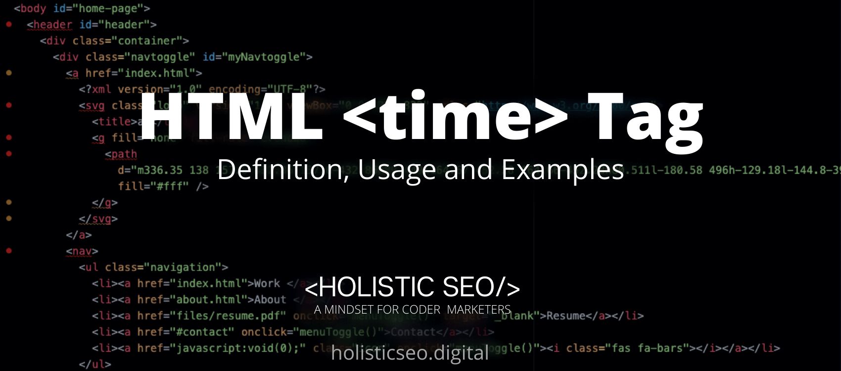 time HTML Tag