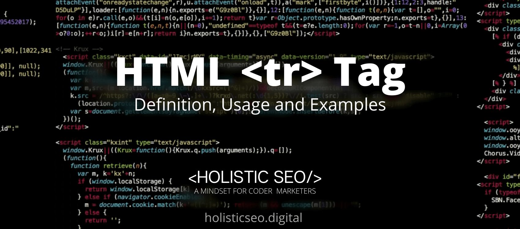 tr HTML Tag