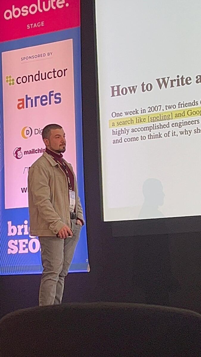 A moment from Brighton SEO