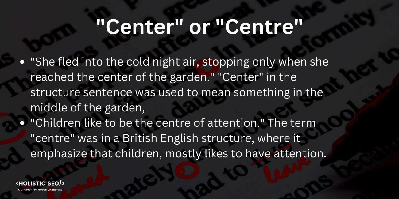 Center or Centre