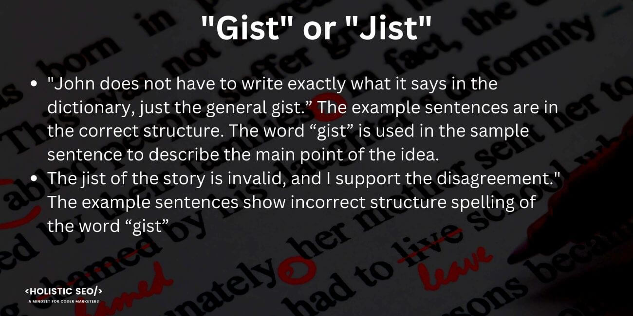 Gist or Jist