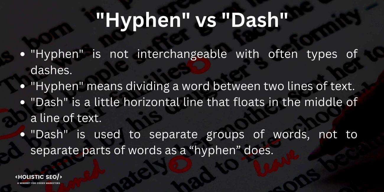 hyphen punctuation mark