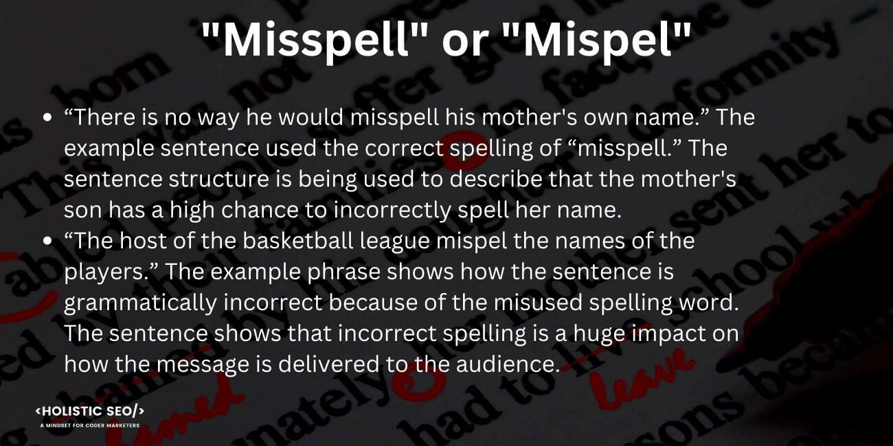 Misspell or Mispel