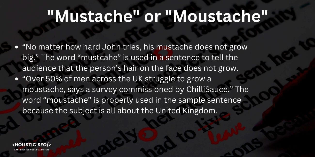 Mustache or Moustache