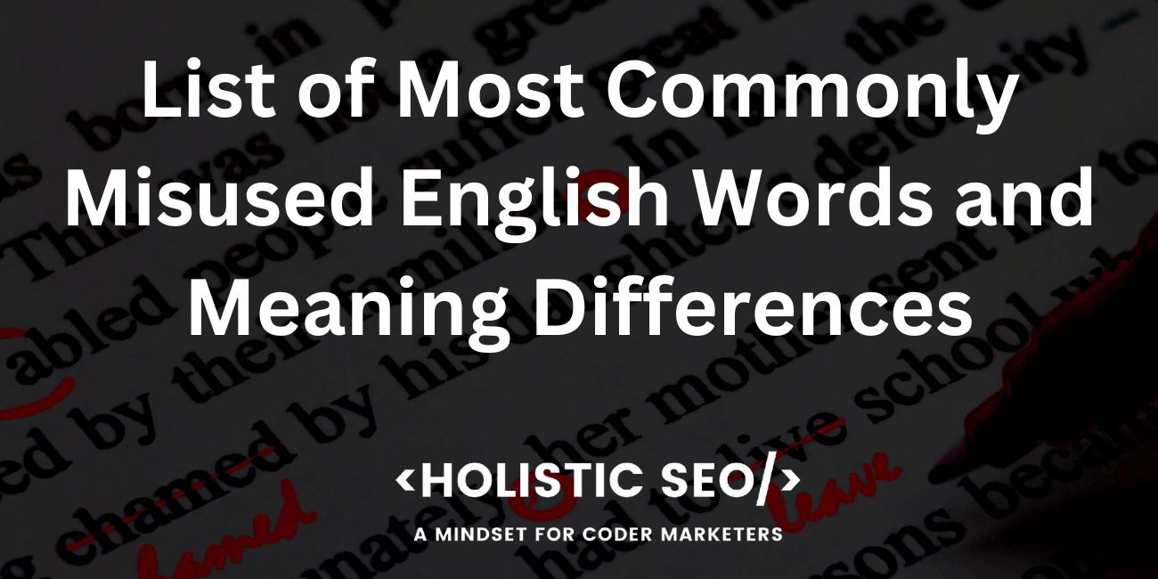 commonly misused english words