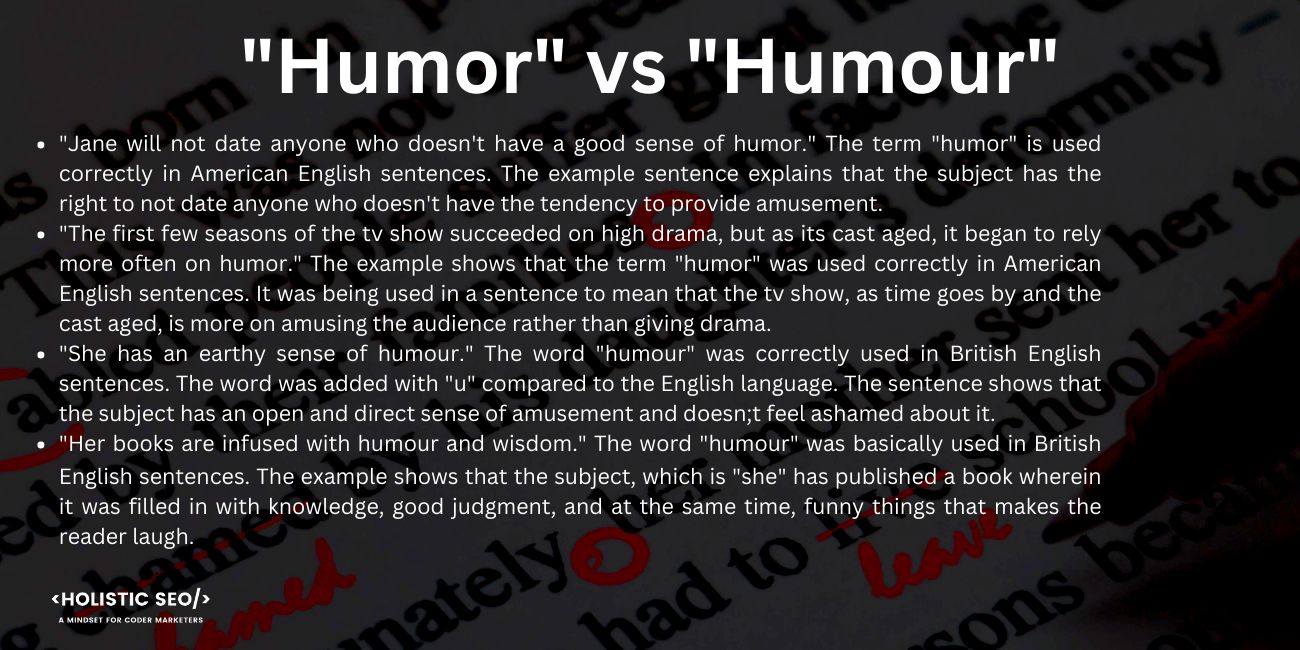 humor vs humour