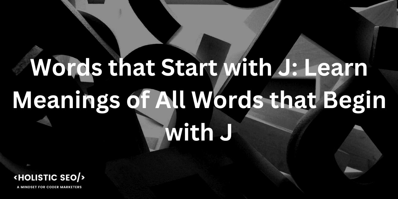 words that start with j