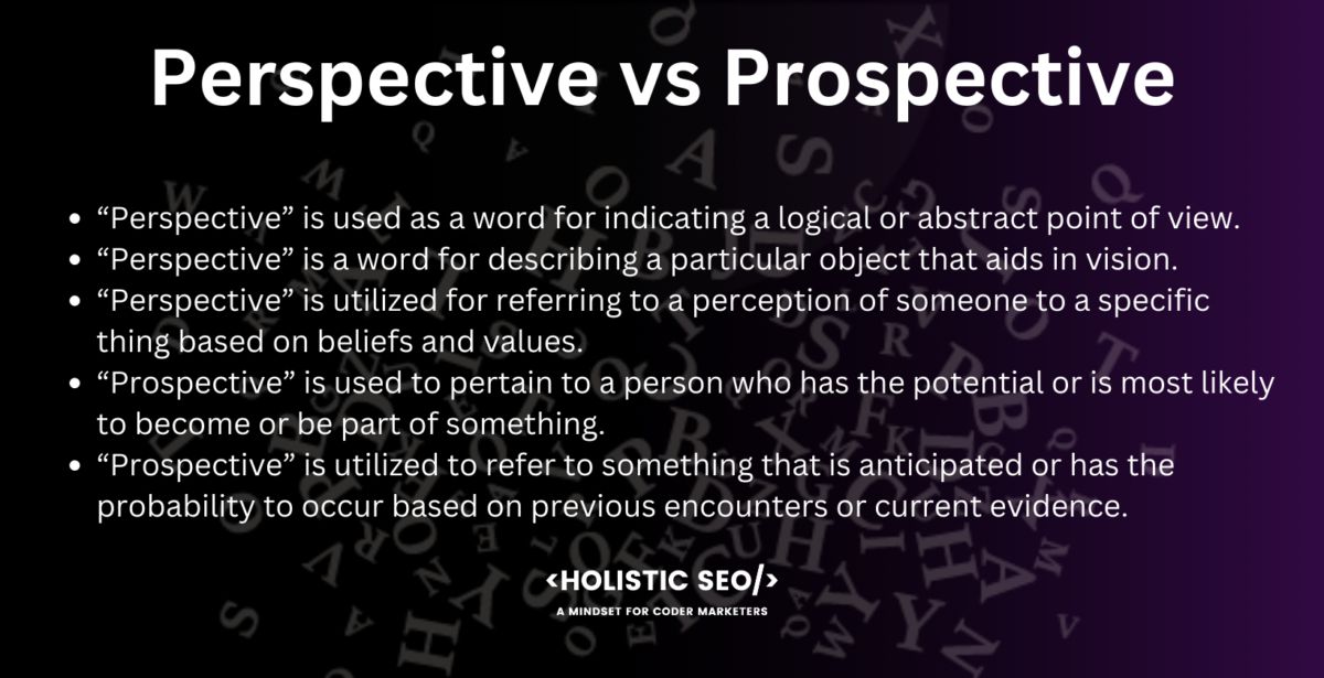 Prospective Vs.Perspective – What's The Difference