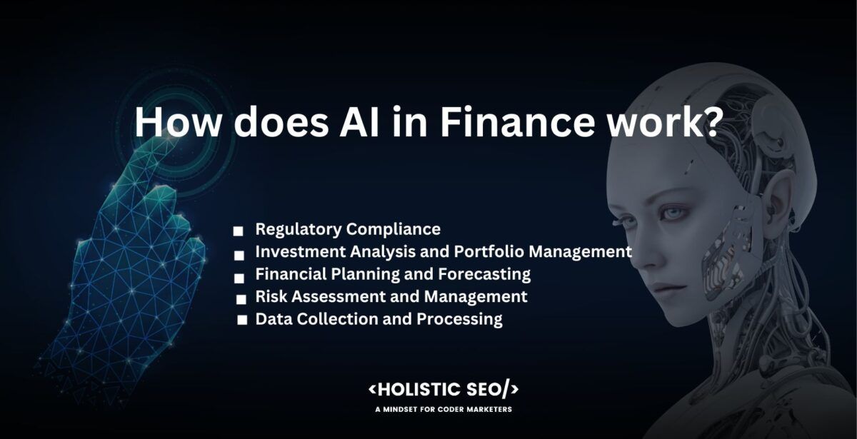 AI in finance work by transforming how financial institutions evaluate data, automate procedures, and make choices. AI has redefined the financial sector by increasing its productivity, lowering risks, and offering better client experiences with the aid of cutting-edge algorithms and machine learning approaches. 