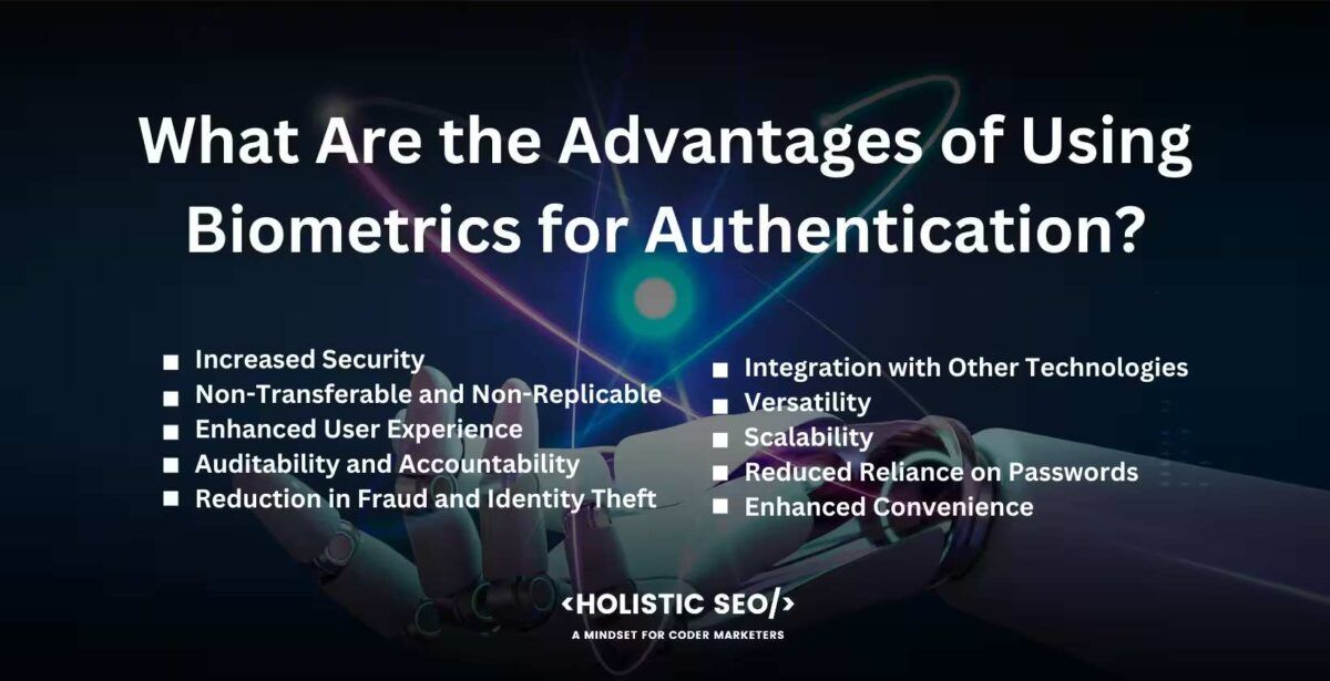 what are the advantages of using biometrics for authentication

Increased Security, Non-Transferable and Non-Replicable, Enhanced User Experience, Auditability and Accountability, Reduction in Fraud and Identity Theft, Integration with Other Technologies, Versatility, Scalability, Reduced Reliance on Passwords, Enhanced Convenience