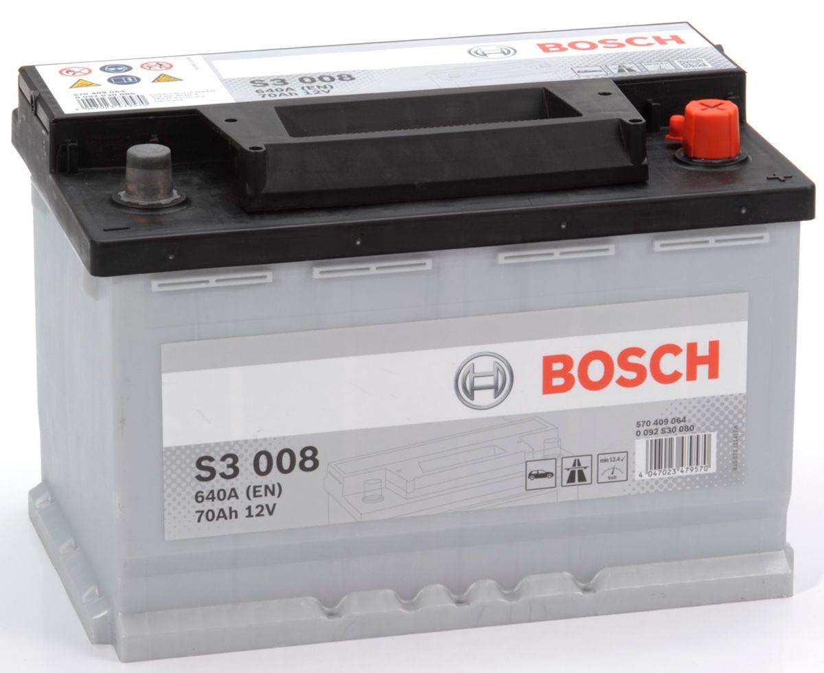 Reviews - S3 008 Bosch Car Battery 12V 70Ah Type 096 S3008 ...