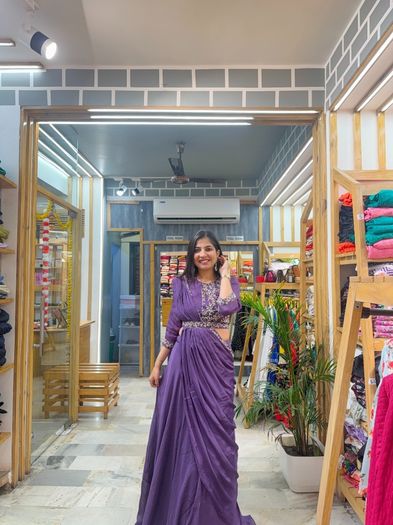 Ca55 Purple Trendy Lehnga