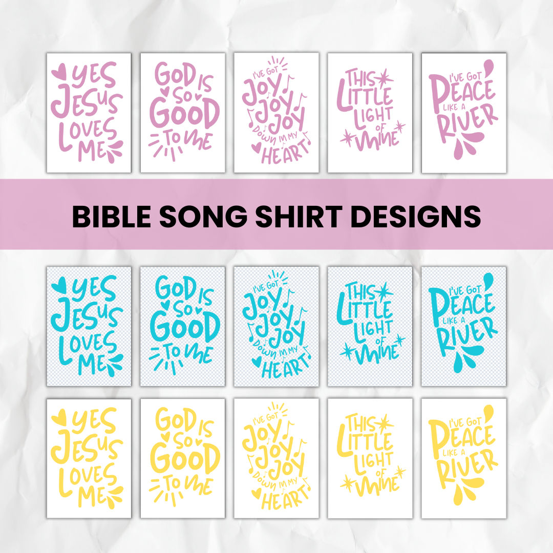 Bible Song Shirt Designs (with Master Resell Rights)
