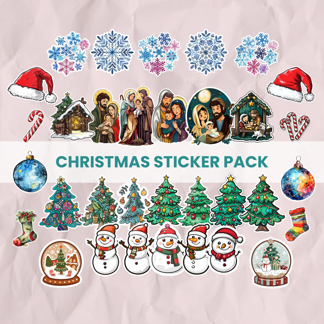 Christmas Stickers Pack (with Master Resell Rights)