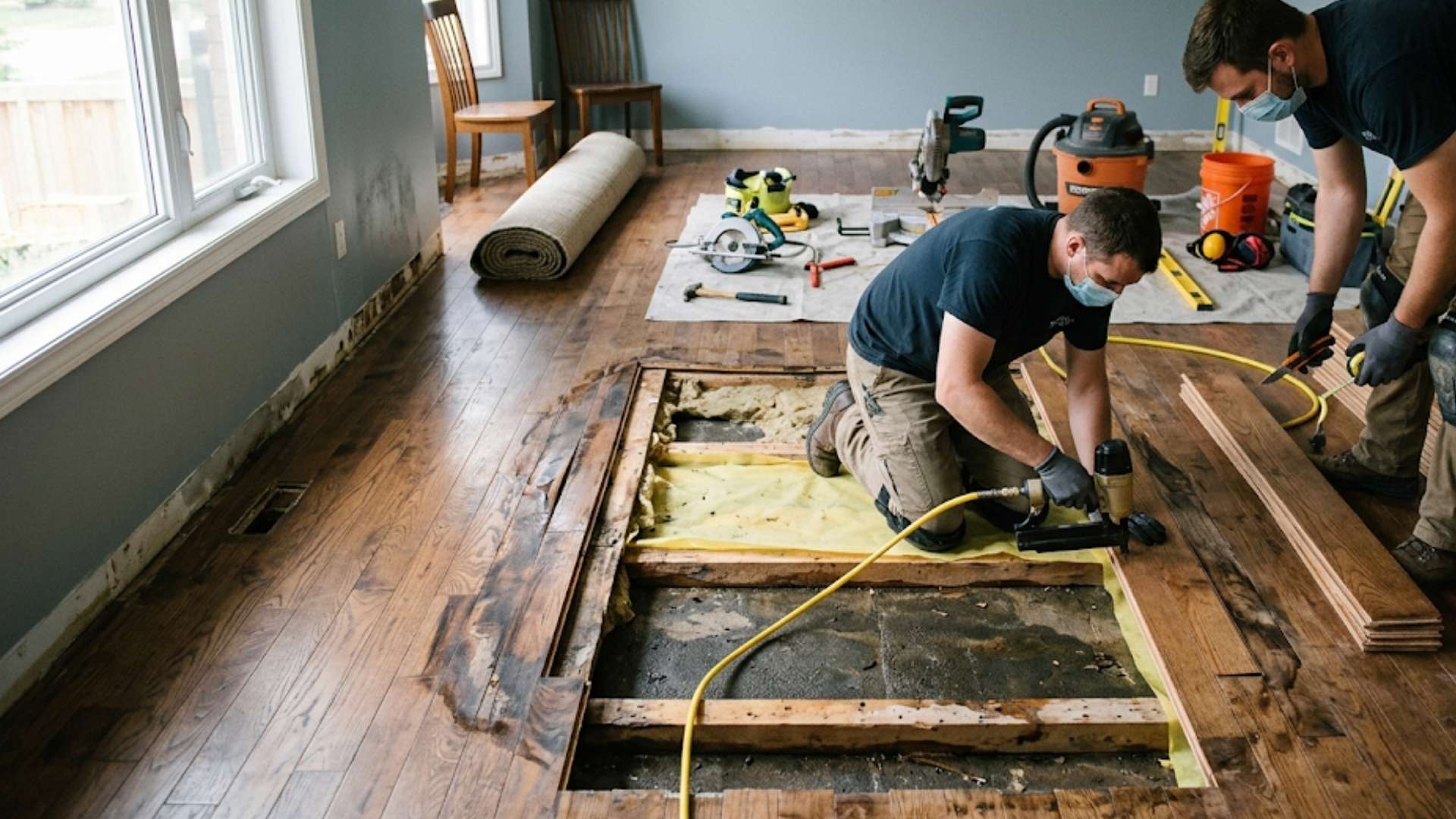 Hardwood Floor Water Damage Repair in Hermann, MO