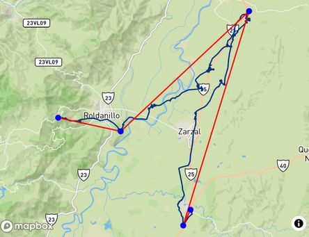 Flight of Alejandro Sánchez