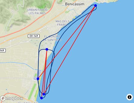 Flight of José Jiménez Belda