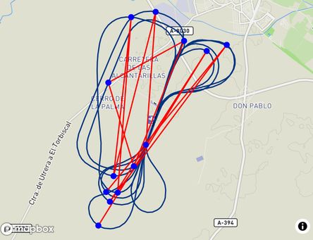 Flight of José Jiménez Belda