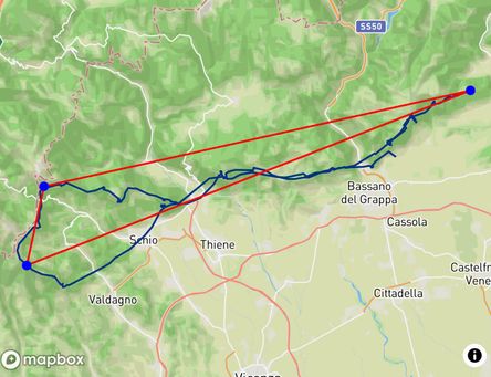 Flight of Andrea Cecchetto