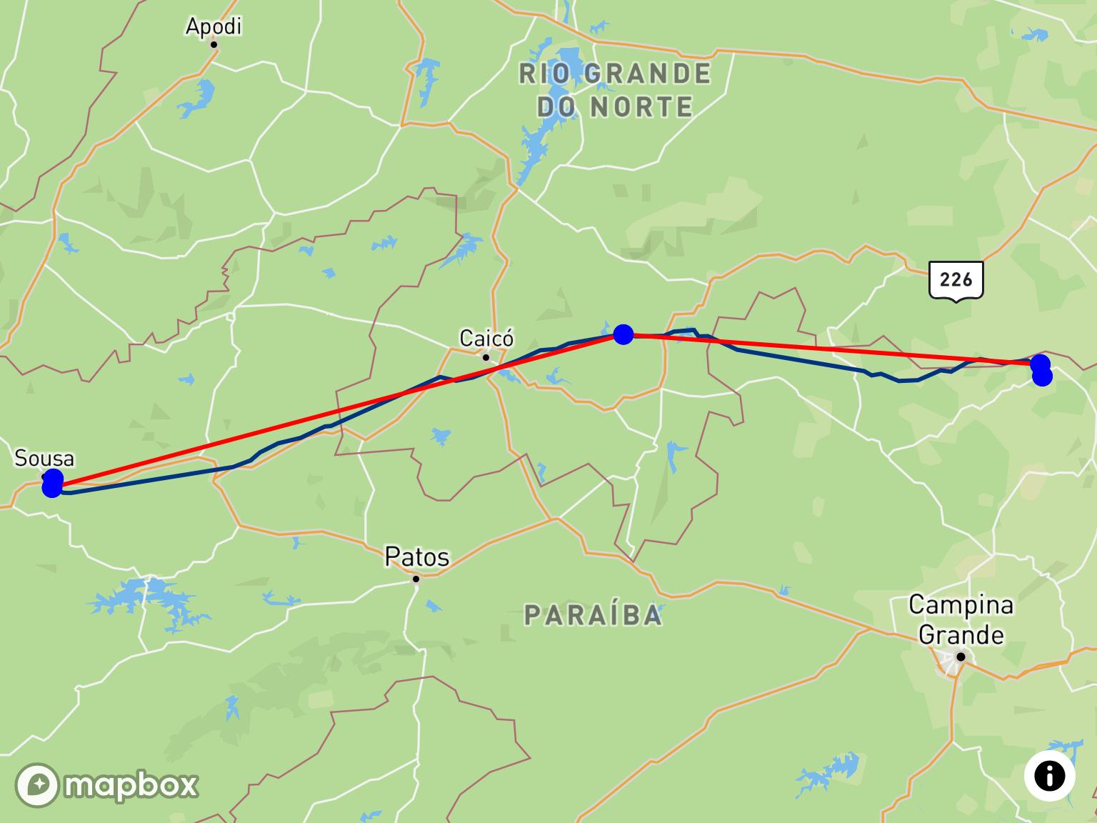 Patrick Collin’s 292.7 km XC flight at Tacima (PB)