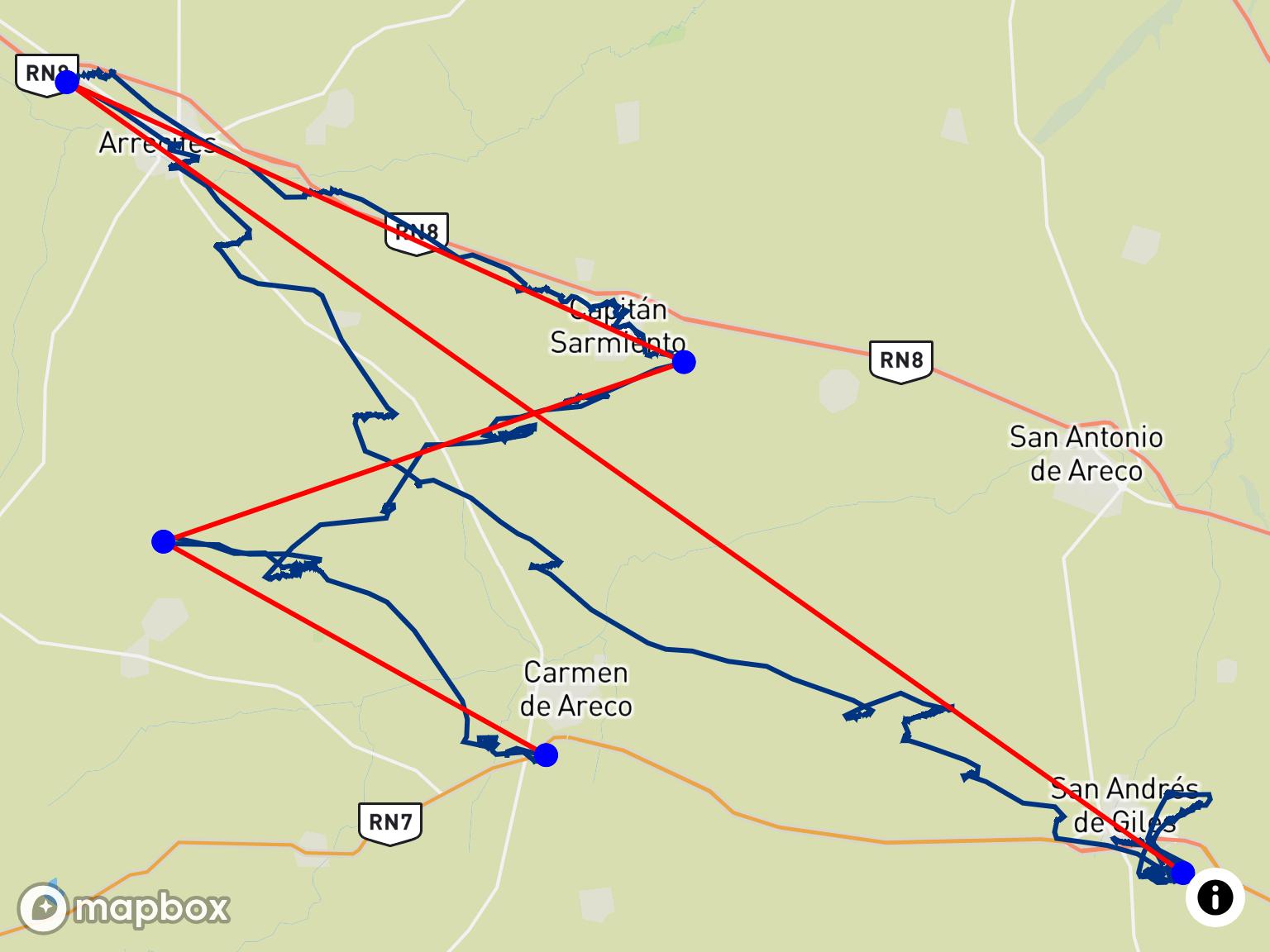 Il volo Out and Back di Leonardo Palmieri a San Andrés De Giles
