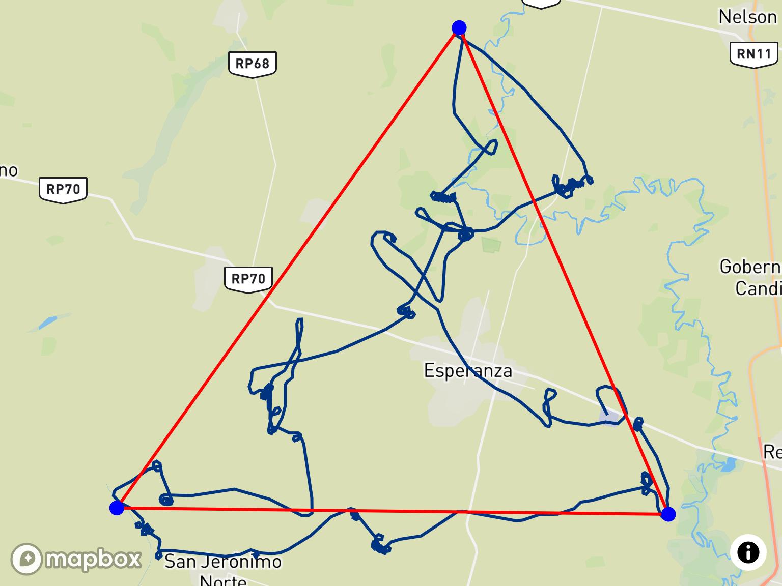 Le vol 94,2 km FAI Triangle de Diego Garcia