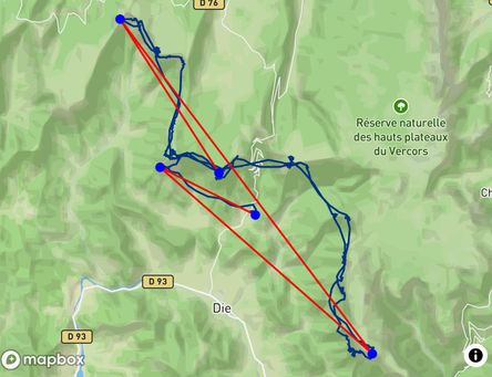 Flight of Olivier VINCENT