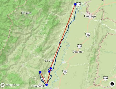 Flight of Jose Fernando Posso Osorio