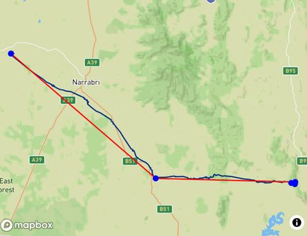 Flight of Neale Halsall