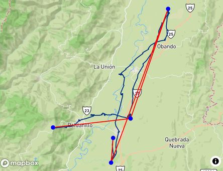 Flight of Yermenson Agudelo 