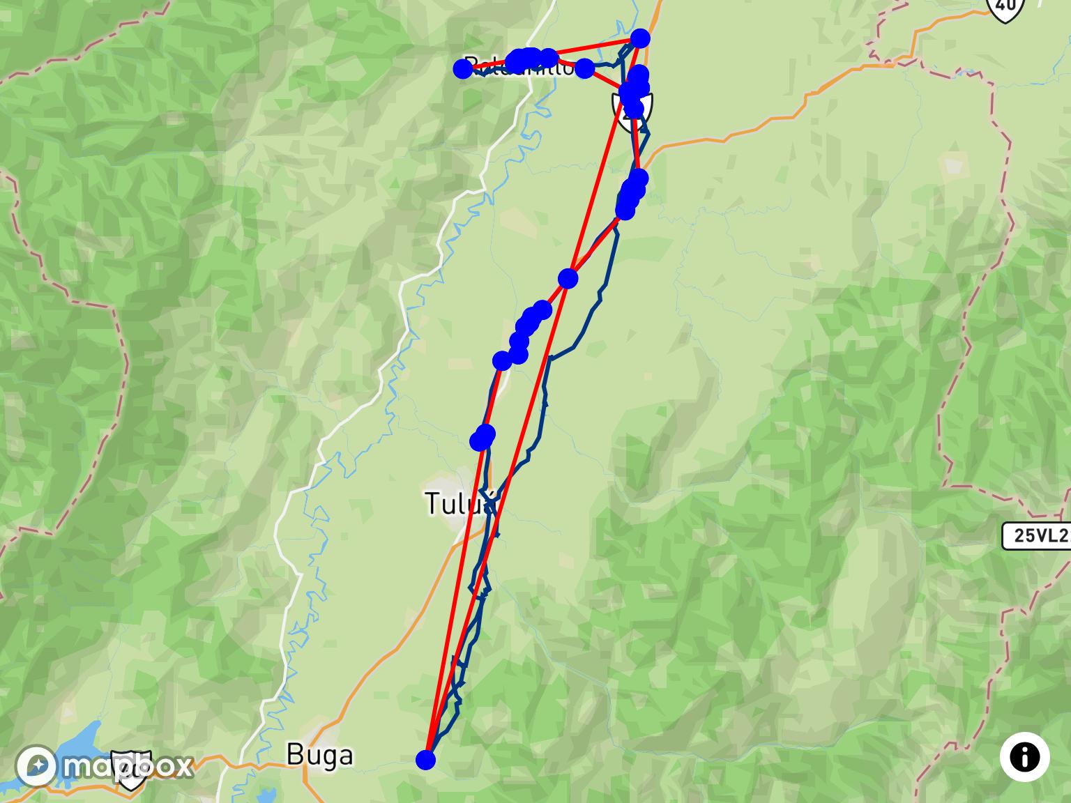Victor Aguilera’s 157.56 km Hike & Fly at Zarzal