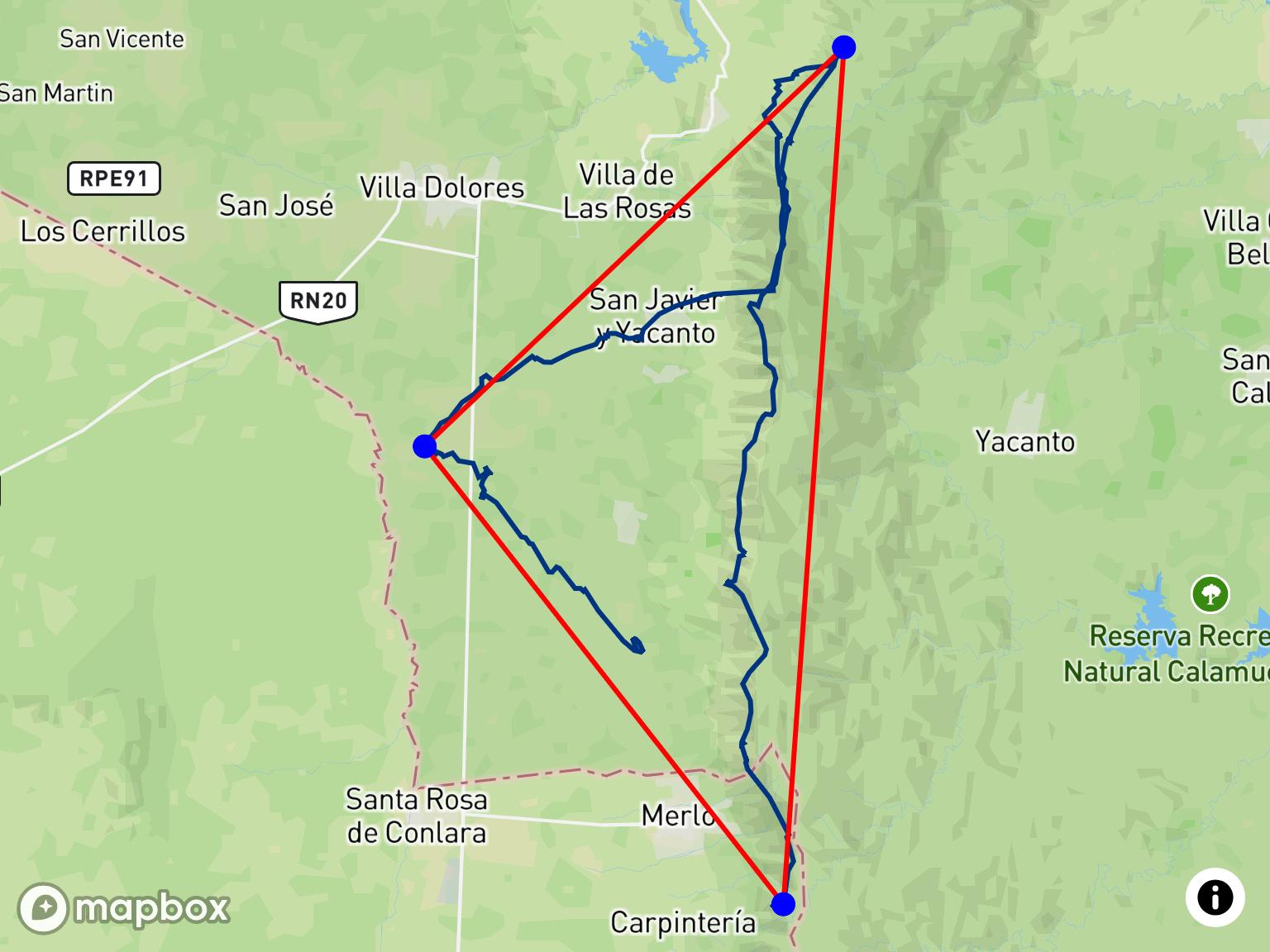 Triángulo FAI de Pablo Lopez en El Mirador De Los Cóndores