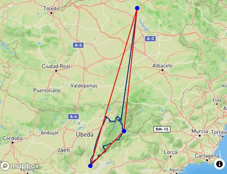 Flight of José Jiménez Belda