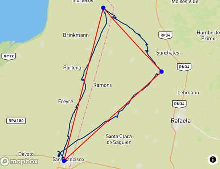 Flight of Nicolás Fassi