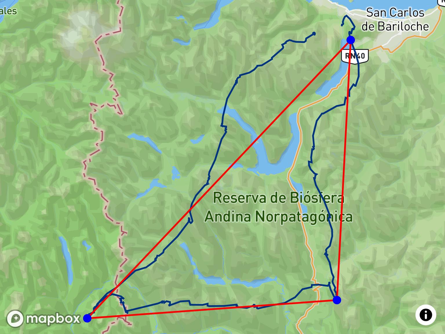 FAI-Triangle-Flug von Luis Catalan am Piedra Del Condor