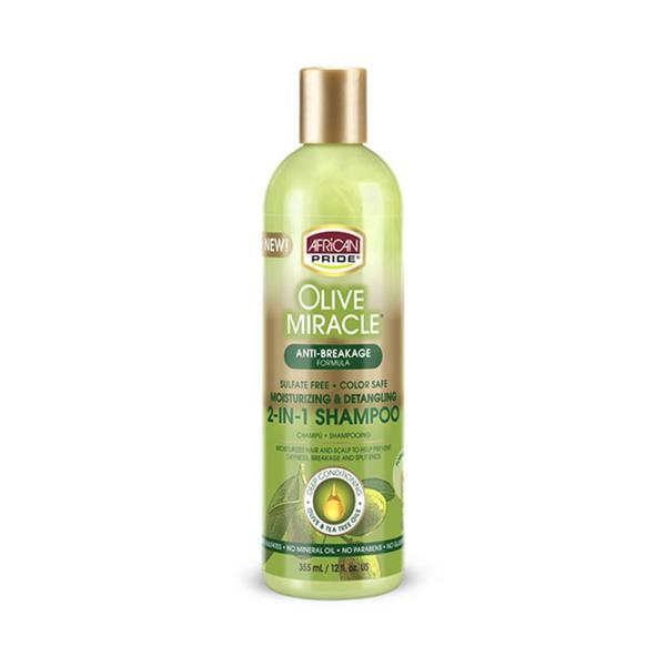 African Pride Olive Miracle 2 in 1 Shampoo & Conditioner - 355ml