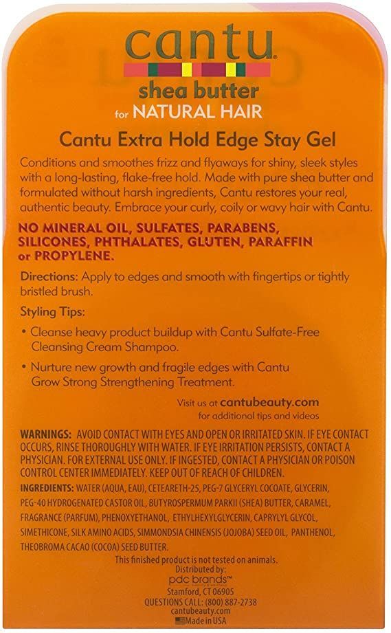 Cantu Shea Butter Extra Hold Edge Stay Gel - 2.25oz