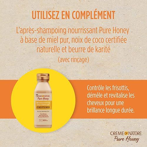 Creme Of Nature Pure Honey Moisturizing Dry Defense Shampoo - 12oz