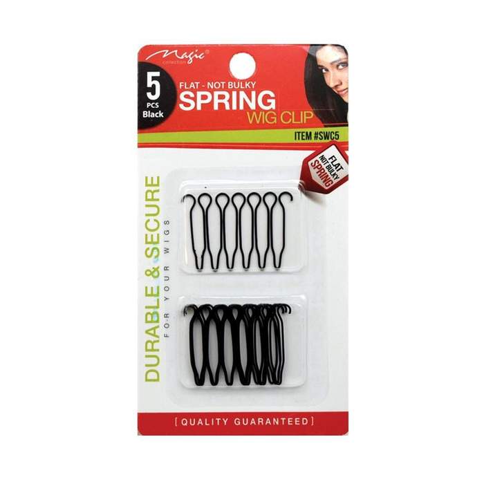 Magic Collection 5pcs Flat Not Bulky Spring Wig Clip - Swc5