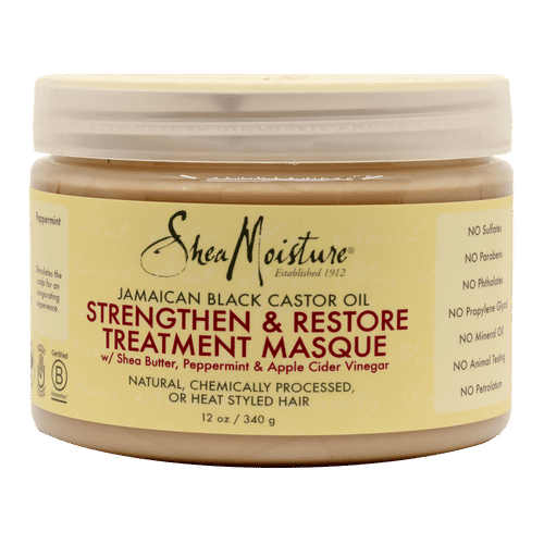 Shea Moisture Jamaican Black Castor Oil Strengthen & Restore Treatment Masque 12oz Cosmetize UK