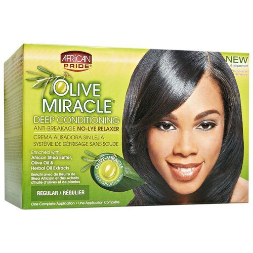 African Pride Olive Miracle Deep Conditioning Anti Breakage No Lye