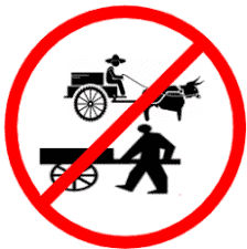 Truck, Bullock, Hand Craft & Cycle Prohibited