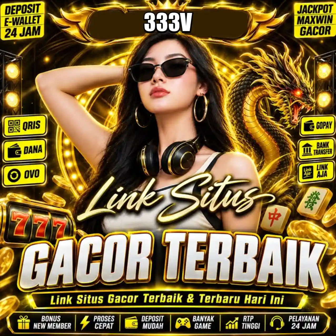 Banner Aplikasi 333V dengan akses permainan digital