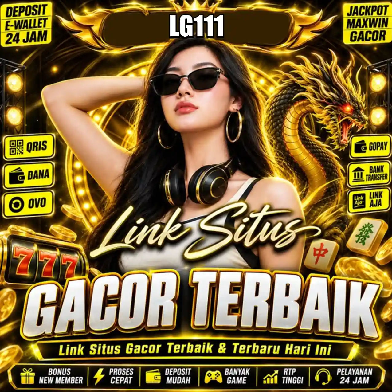 Banner Aplikasi LG111 dengan akses permainan digital