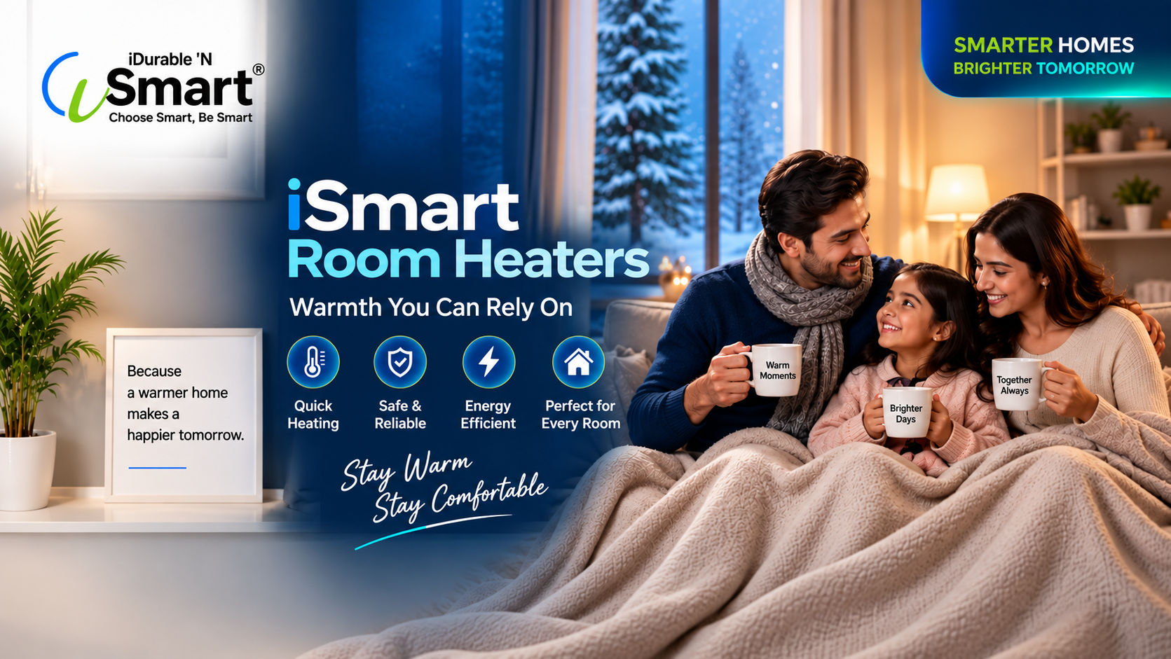 iSmart room heater for comfortable home heating