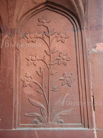 Beautiful Pietra Dura Wall, The Red Fort Delhi